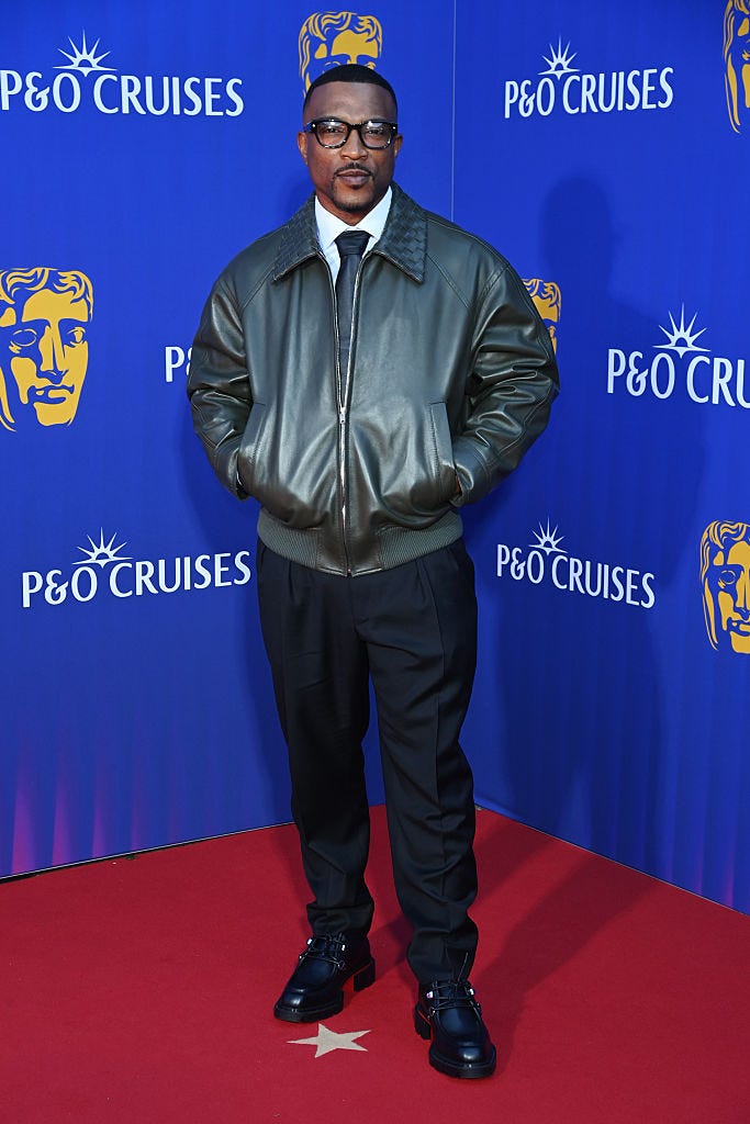 london, england may 11: ashley walters attends the 2025 bafta television awards with po cruises at the royal festival hall on may 11, 2025 in london, england. (photo by alan chapman/dave benett/getty images)