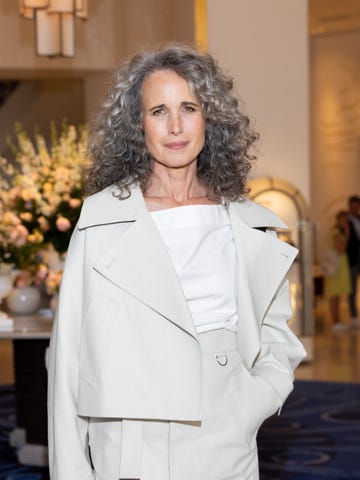 cannes, france may 13: andie macdowell is seen at hotel martinez during day one of the 78th cannes film festival on may 13, 2025 in cannes, france. (photo by arnold jerocki/gc images)