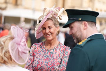 london, england may 20: sophie, duchess of edinburgh greets guests during a royal garden party at buckingham palace on may 20, 2025 in london, england. (photo by aaron chown wpa pool / getty images)
