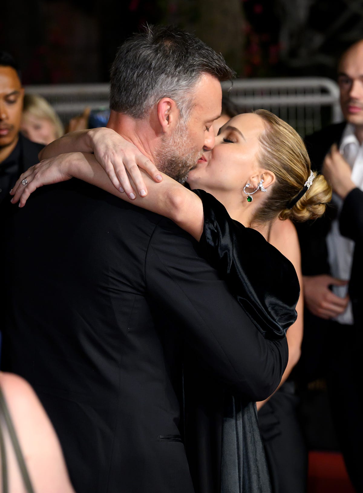 Jennifer Lawrence and Cooke Maroney Share a Passionate Kiss on the Cannes Red Carpet