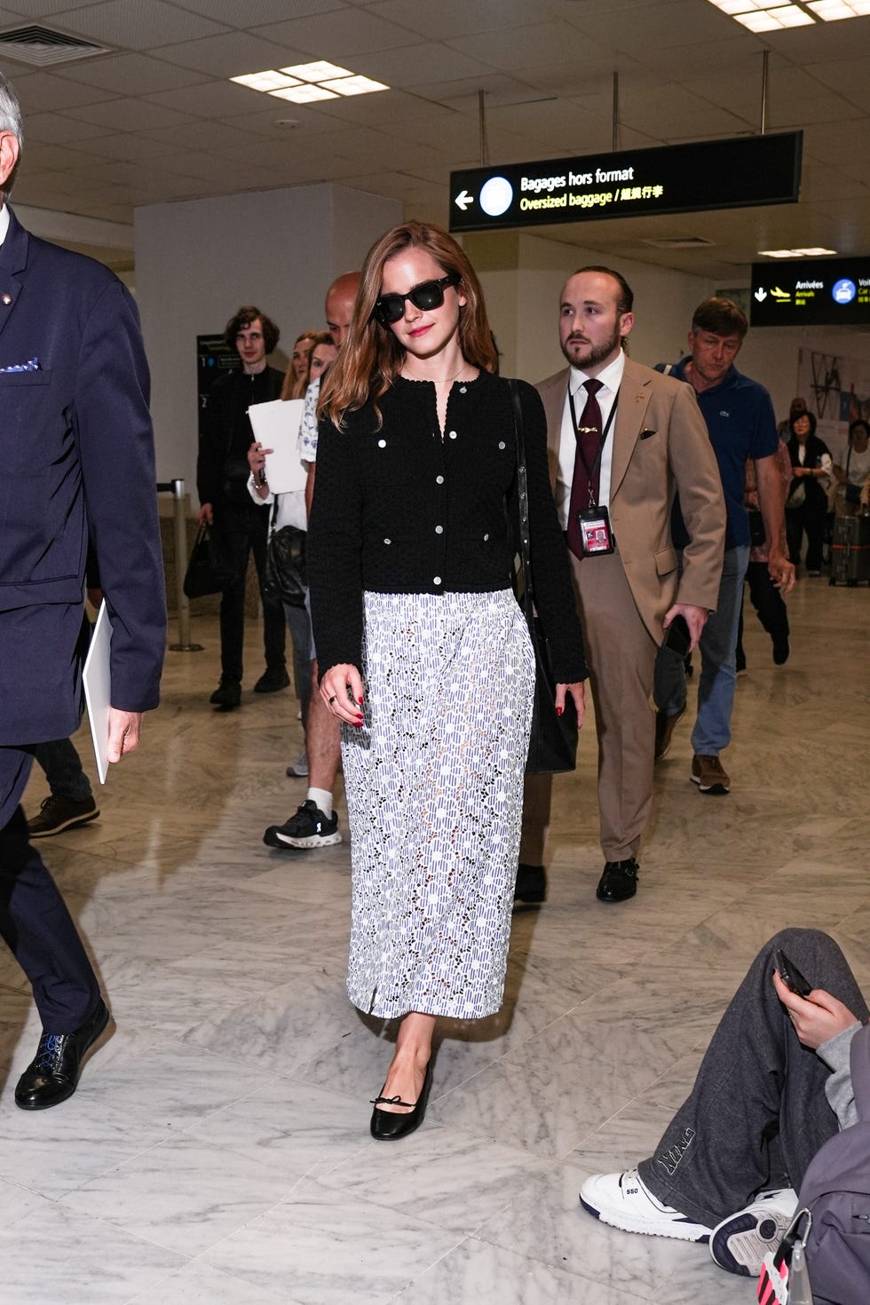 Emma Watson am 20. Mai am Flughafen Nizza