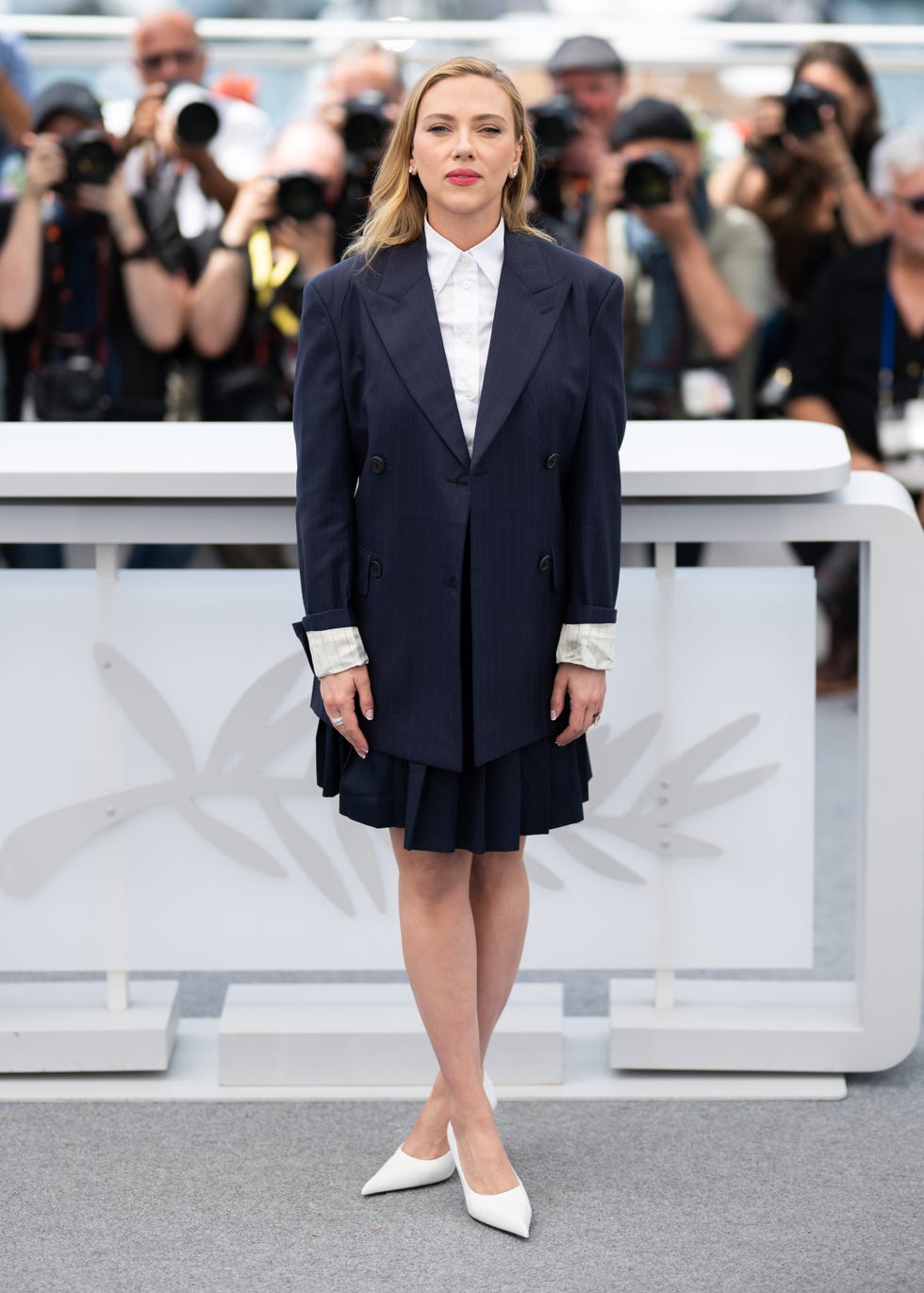 cannes, france may 21: scarlett johansson during the eleanor the great photocall at the 78th annual cannes film festival at palais des festivals on may 21, 2025 in cannes, france. (photo by samir hussein/wireimage)