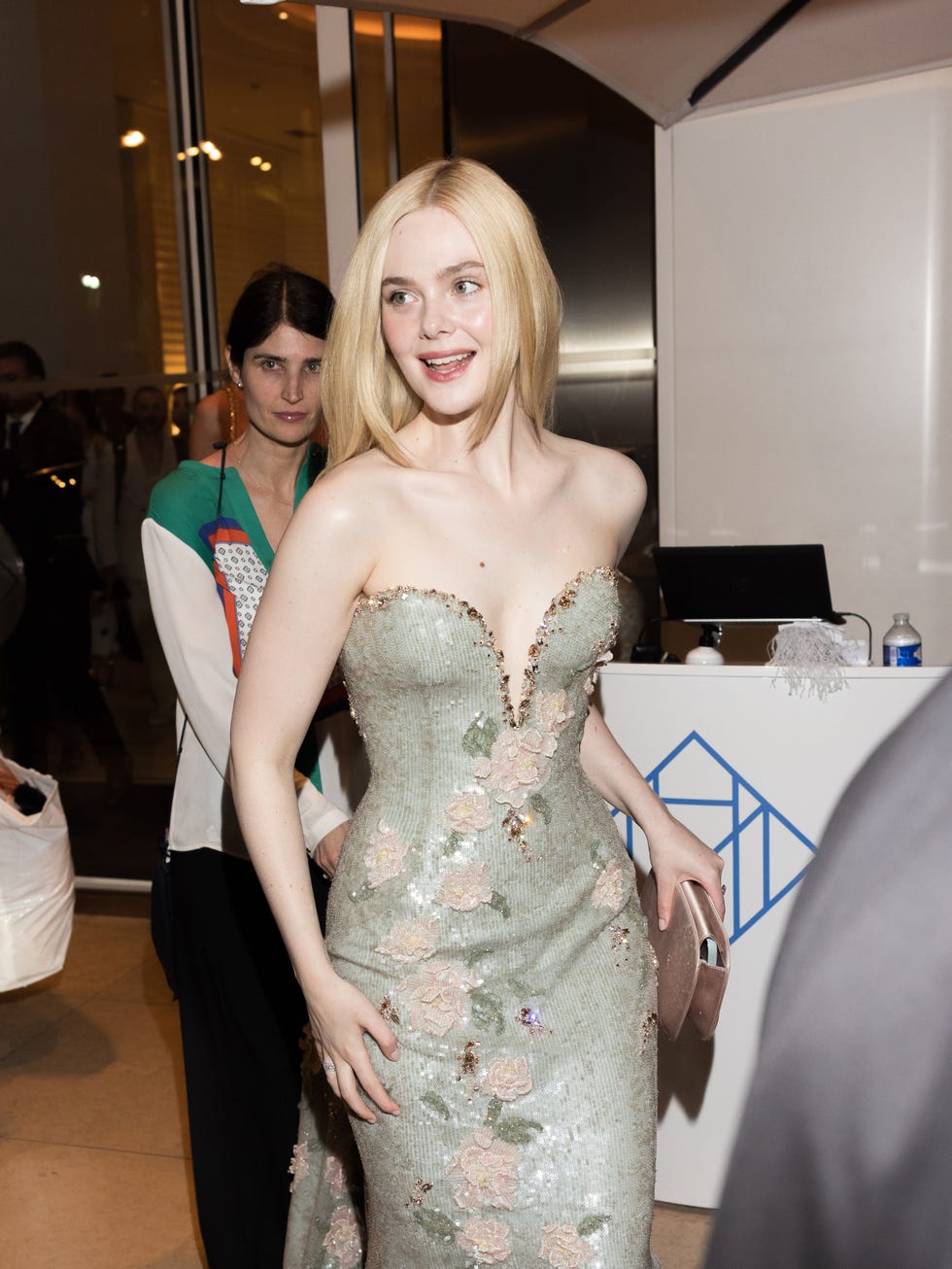 cannes, france may 21: elle fanning is seen at the hotel martinez during day nine of the 78th cannes film festival on may 21, 2025 in cannes, france. (photo by arnold jerocki/gc images)