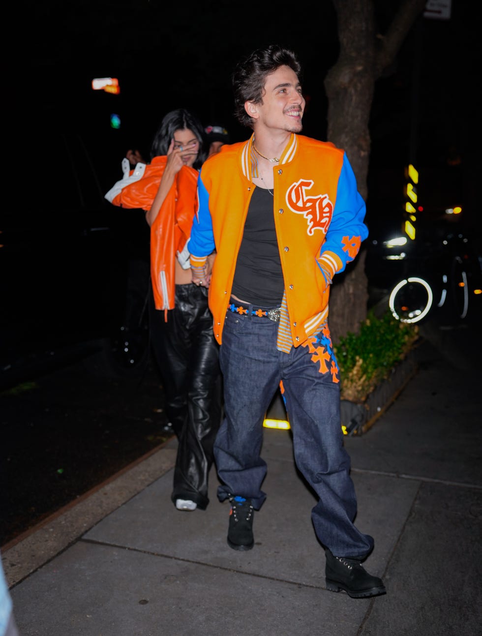 kylie jenner, timothée chalamet ile knicks maçında