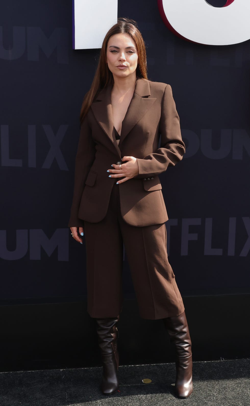 inglewood, california may 31: mila kunis attends netflix tudum 2025: the live event at the kia forum on may 31, 2025 in inglewood, california. (photo by kevin winter/getty images)