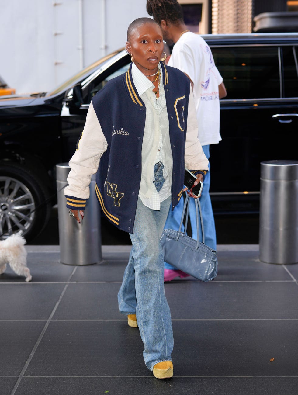 new york, ny june 11: cynthia erivo is seen on june 11, 2025 in new york city. (photo by xny/star max/gc images)