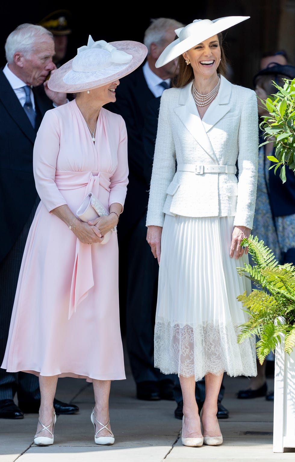 windsor, england june 16: sophie, duchess of edinburgh and catherine, princess of wales attend the order of the garter service at st. georges chapel, windsor castle on june 16, 2025 in windsor, england. (photo by max mumby pool/ mark cuthbert/ uk press via getty images)
