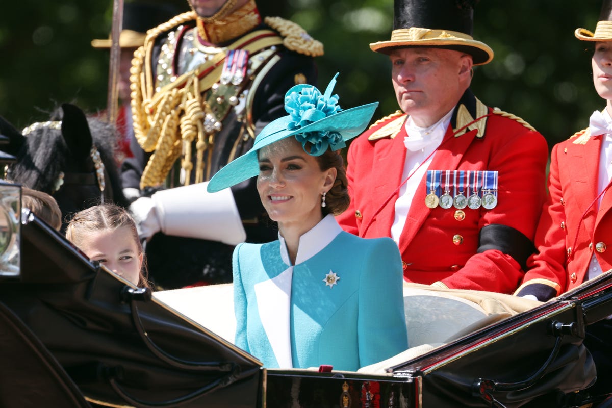 Kate Middleton homenajea como nunca a su suegra, Lady Di, a través de su  look en el Trooping the Colour 2025