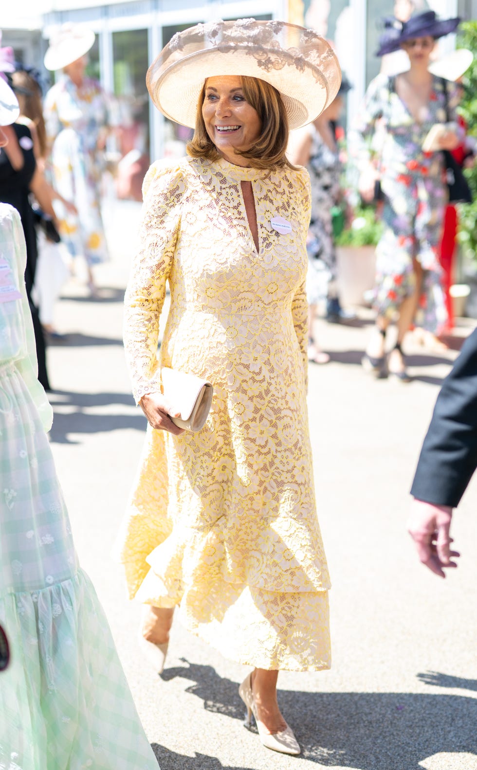 ascot, england june 18: carole middleton attends on day two of royal ascot at ascot racecourse on june 18, 2025 in ascot, england. (photo by samir hussein/wireimage)