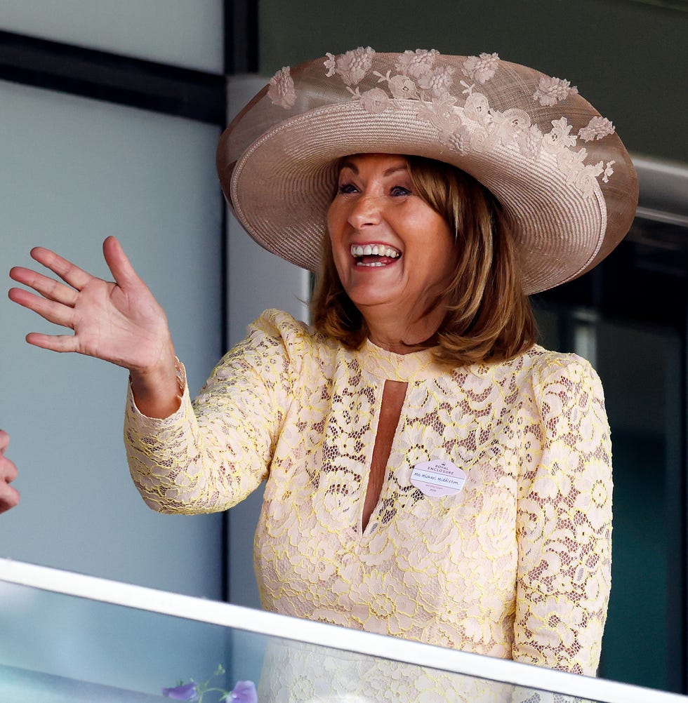 ascot, united kingdom june 18: (embargoed for publication in uk newspapers until 24 hours after create date and time) carole middleton attends day two of royal ascot at ascot racecourse on june 18, 2025 in ascot, england. (photo by max mumby/indigo/getty images)