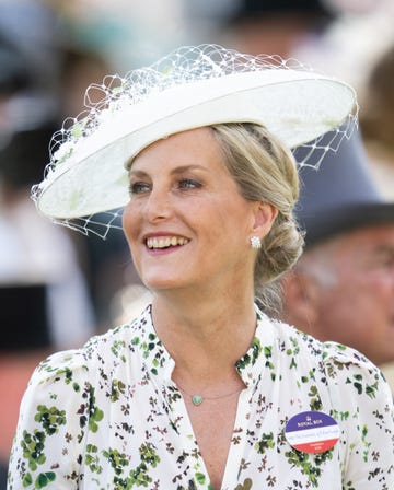 ascot, england june 19: sophie, duchess of edinburgh attends on day three of royal ascot at ascot racecourse on june 19, 2025 in ascot, england. (photo by samir hussein/wireimage)