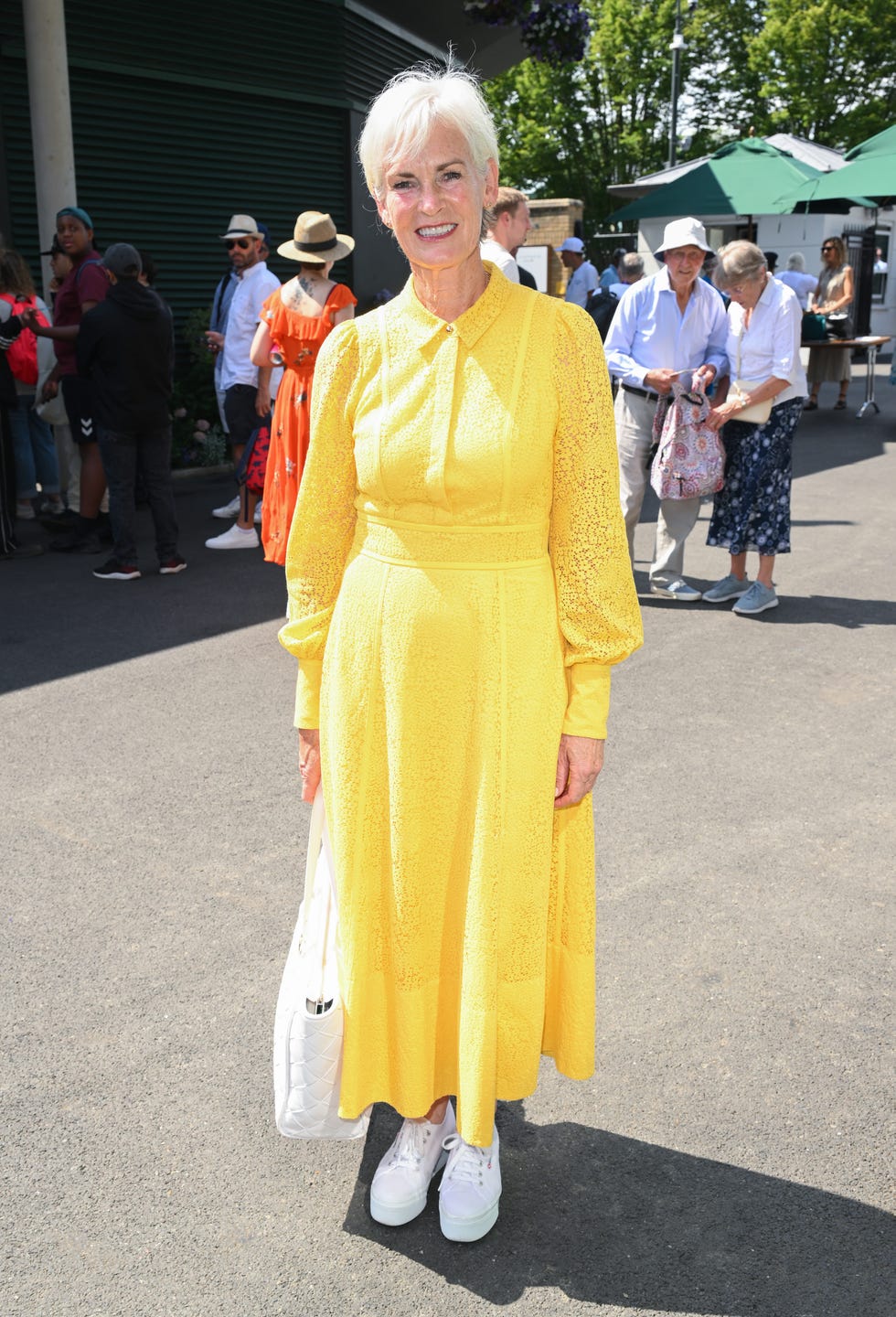 london, england july 01: judy murray attends day two of the wimbledon tennis championships at the all england lawn tennis and croquet club on july 01, 2025 in london, england. (photo by karwai tang/wireimage)