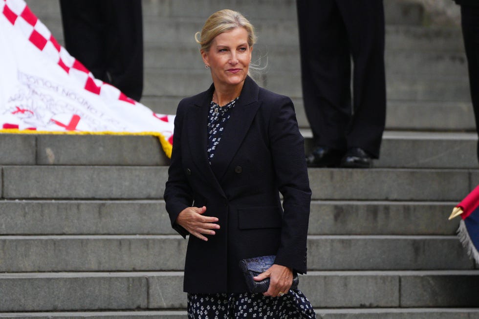 london, england july 7: sophie, duchess of edinburgh arrives at st pauls cathedral prior to a memorial service to mark the 20th anniversary of the 7/7 terror attacks on london, on july 7, 2025 in london, england. this year marks the 20th anniversary of the day four islamist terrorist suicide bombers struck londons transport network in four coordinated attacks, killing 52 people and injuring over 770 others. (photo by carl court/getty images)