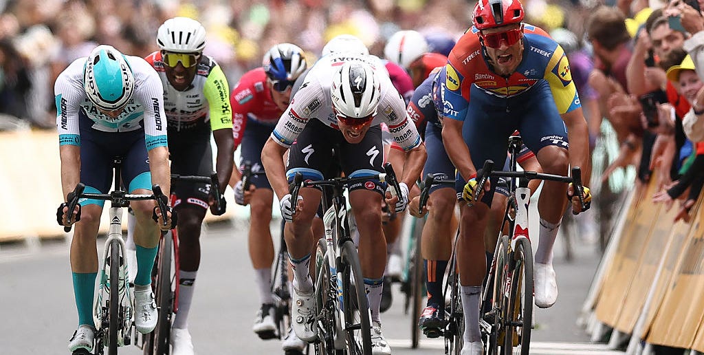 Tim Merlier Wins the First Tour de France Sprint Shootout on Stage 3