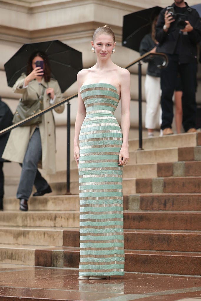 celebrities front row couture