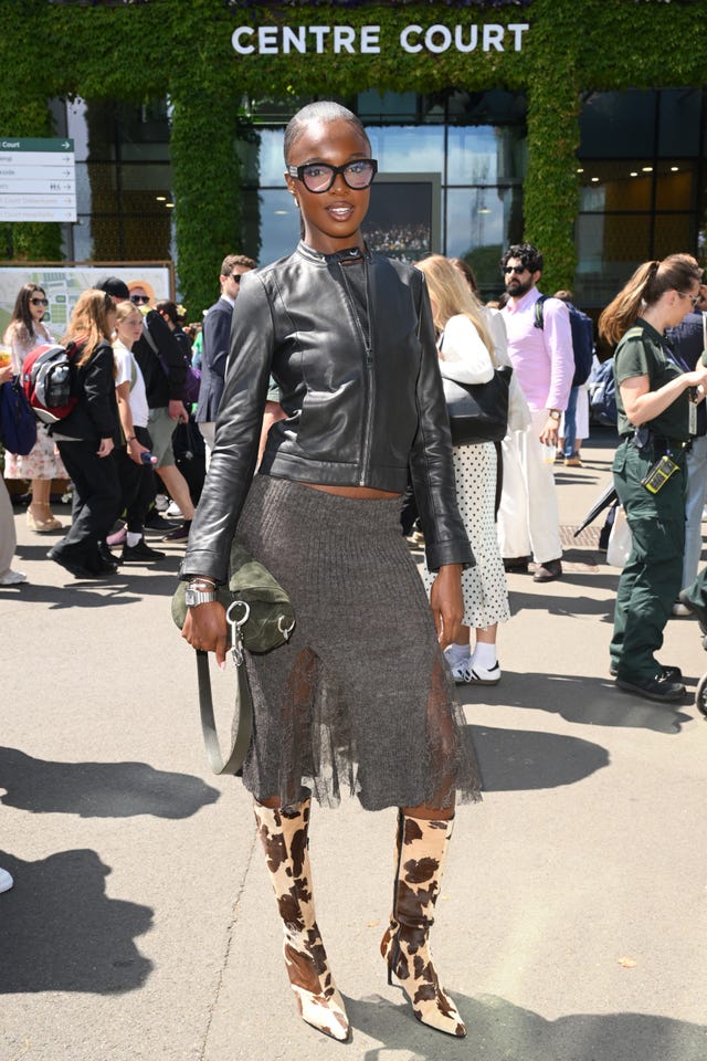 London, England, 7. Juli: Leomie Anderson nimmt am achten Tag der Wimbledon-Tennismeisterschaften im All England Lawn Tennis and Croquet Club am 7. Juli 2025 in London, England, teil. (Foto: Karwai Tang/Wireimage)