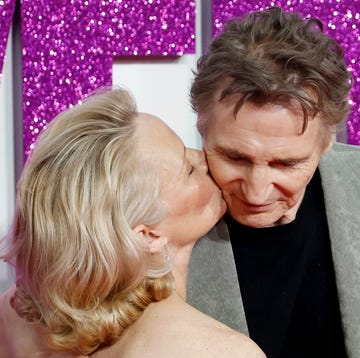 "The Naked Gun" UK Premiere - Arrivals london, england july 22: pamela anderson and liam neeson attend the naked gun uk premiere at cineworld leicester square on july 22, 2025 in london, england. (photo by john phillips/getty images)