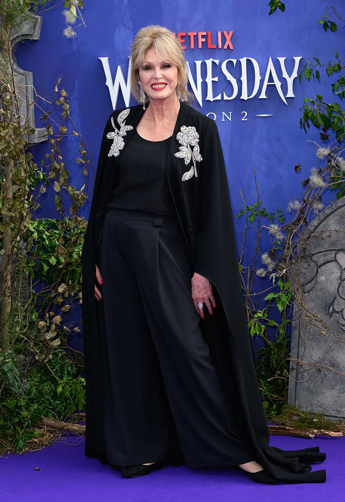 catherine zeta jones joanna lumley goth glam