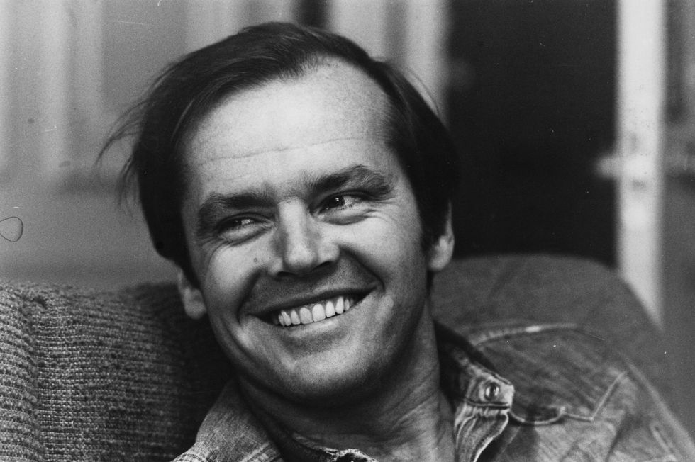 american actor jack nicholson smiling at the camera    photo by roy jonesgetty images