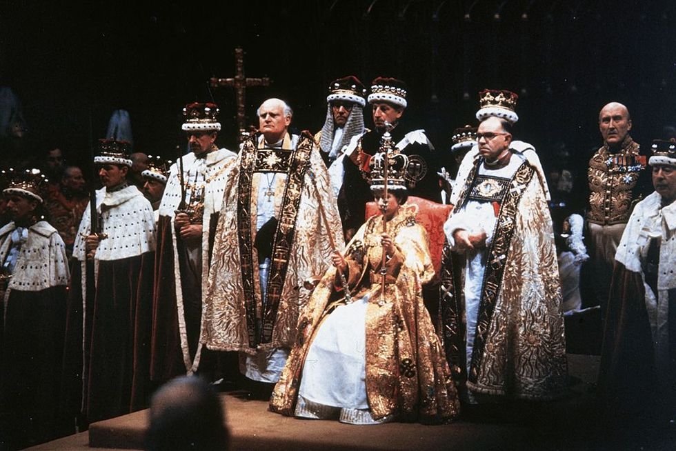 queen elizabeth ii after her coronation ceremony in westminster abbey, london photo by hulton archivegetty images