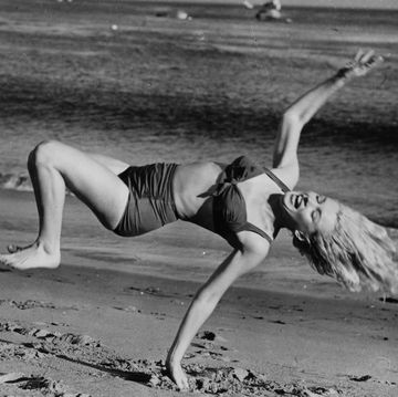 Photograph, Beauty, Black-and-white, Leg, Stretching, Photography, Physical fitness, Model, Monochrome photography, Photo shoot, 