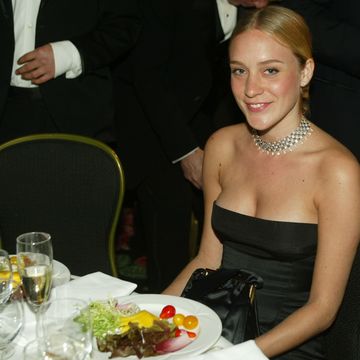 Actress Chloe Sevigny mingles during the cocktail party for 2003 Presentation of the 18th Annual American Cinematheque Award