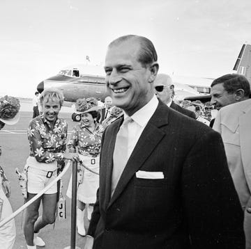 15th march 1966  the duke of edinburgh at an airport in palm springs  photo by harry bensonexpressgetty images