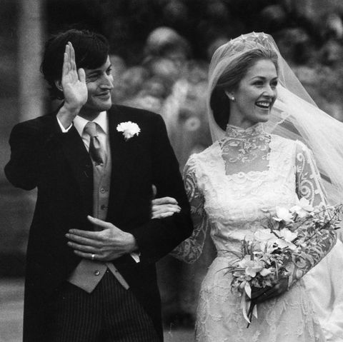 20th october 1979  the grandson of lord louis mountbatten, lord romsey, marries penelope eastwood at romsey abbey  the event being dubbed the wedding of the year with over 900 guests in attendance from almost all of europes leading families  photo by central pressgetty images