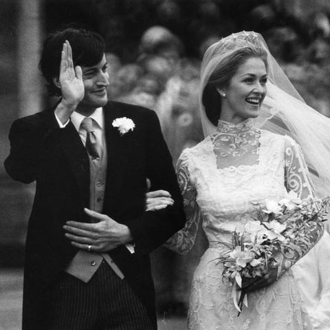 20th october 1979 the grandson of lord louis mountbatten, lord romsey, marries penelope eastwood at romsey abbey the event being dubbed the wedding of the year with over 900 guests in attendance from almost all of europes leading families photo by central pressgetty images