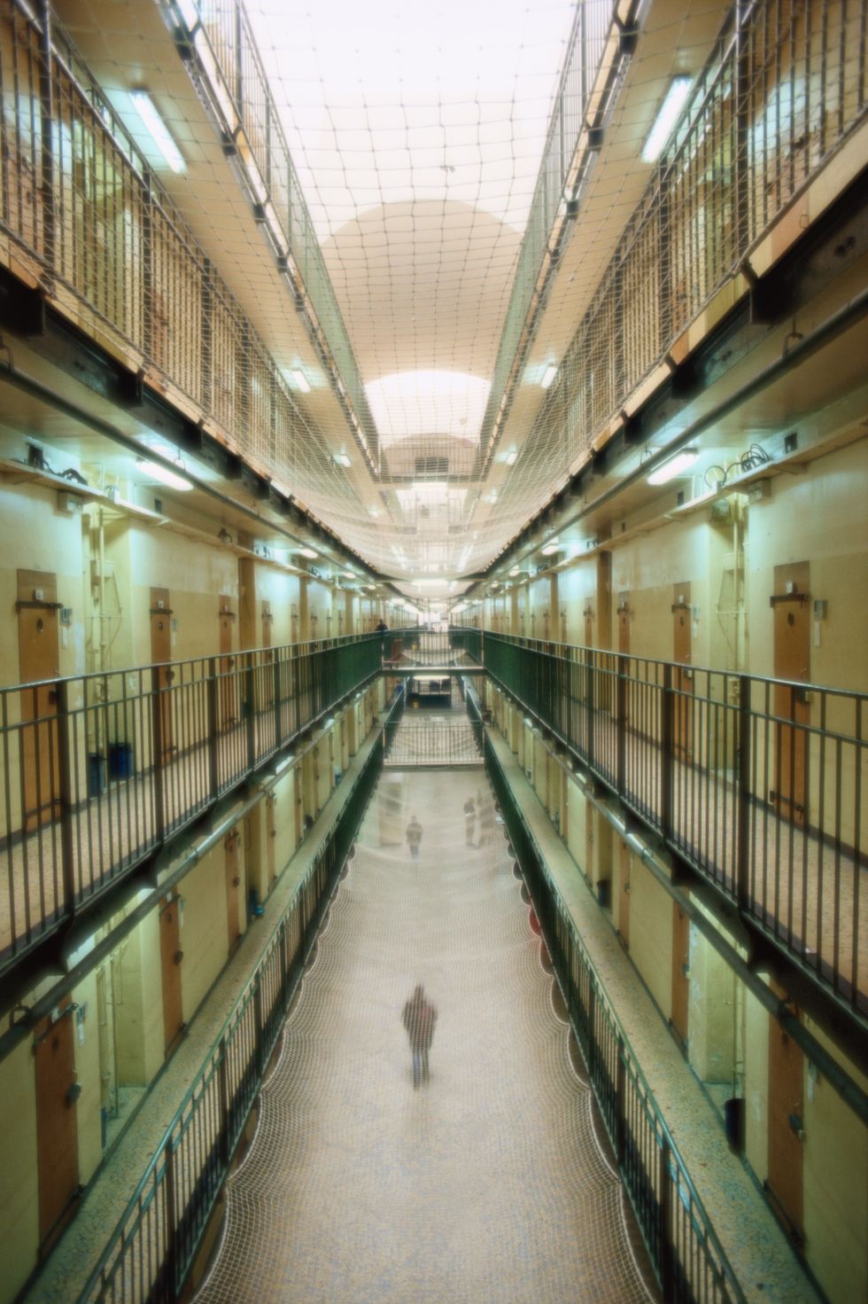 jail cells in a mass incarceration prison