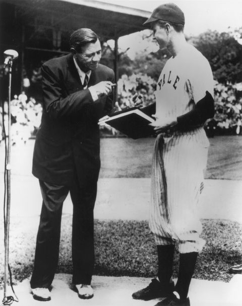 George H W Bush meets Babe Ruth