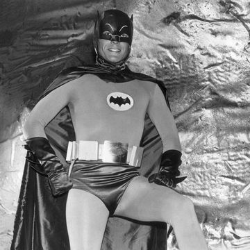 1966  actor adam west wears his batman costume in the batcave in a full length promotional portrait for the television series, batman  photo by hulton archivegetty images