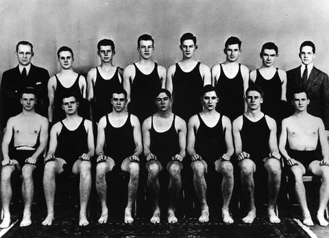 JFK on Harvard swim team