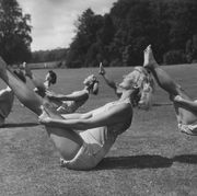 Women exercising in the 1940s