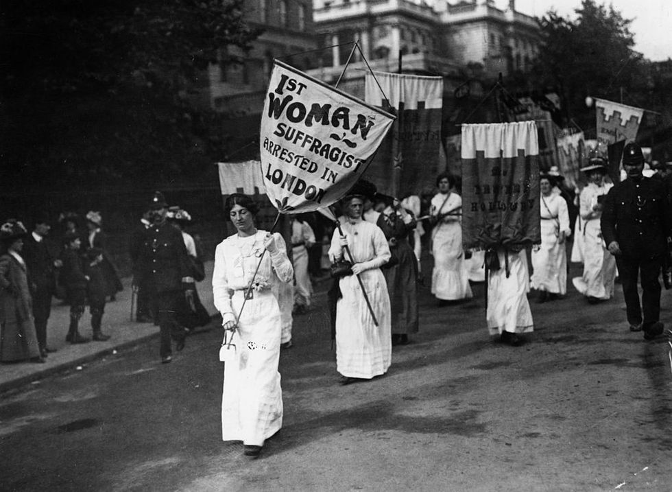 suffragettes, women voting