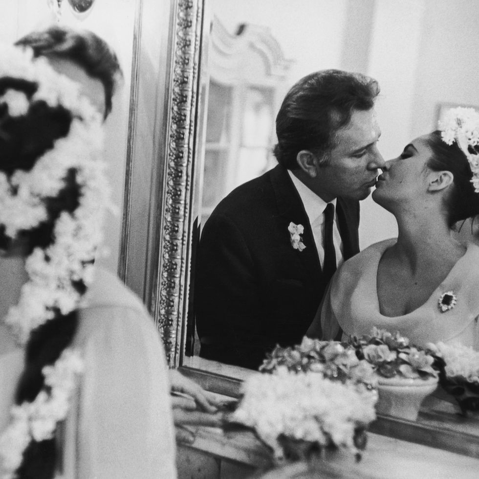 15th march 1964  actress elizabeth taylor marries her fifth husband richard burton 1925 1984 in montreal  photo by expressexpressgetty images
