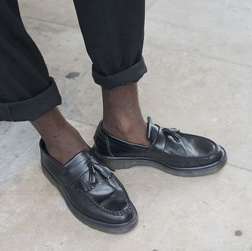 paris, france june 25 fashion blogger jalan durimel wearing topman trousers and doc martins shoes on day 1 of paris collections men on june 25, 2014 in paris, france photo by kirstin sinclairgetty images