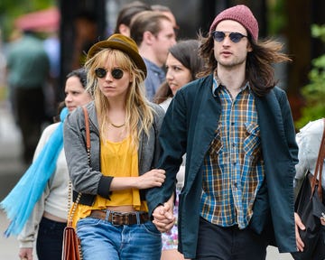 new york, ny   june 07 sienna miller and tom sturridge are seen on june 7, 2013 in new york city  photo by david kriegerbauer griffingc images