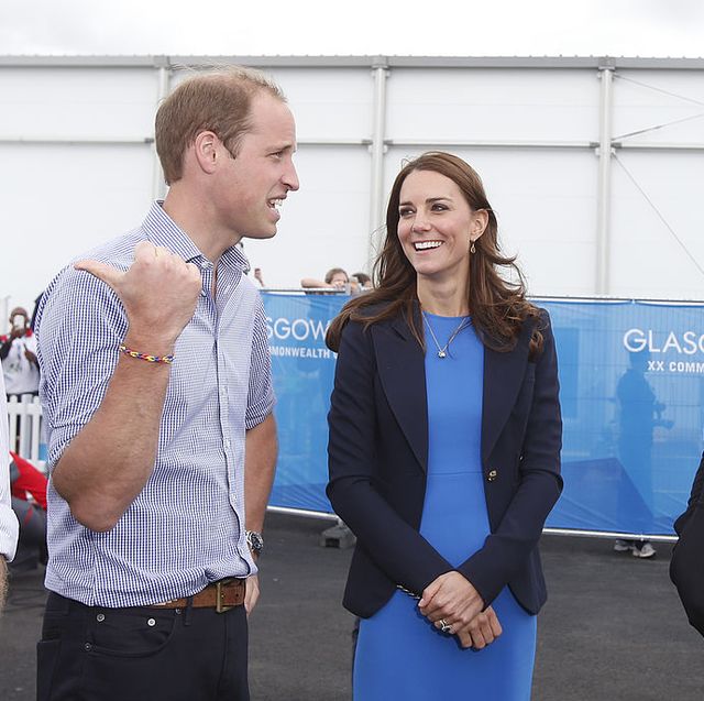 glasgow, scotland   july 29  l r prince william, duke of cambridge and catherine, duchess of cambridge meet usain bolt during a visit to the commonwealth games village on july 29, 2014 in glasgow, scotland photo by danny lawson   wpa pool  getty images