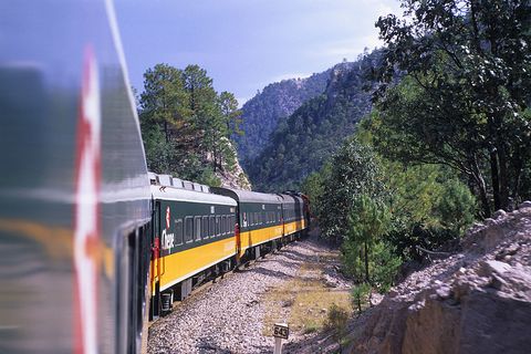 mexico   20010101 mexico, chihuahua, copper canyon national park, copper canyon train photo by wolfgang kaehlerlightrocket via getty images