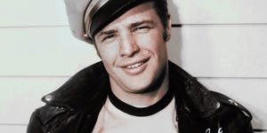 1953 actor marlon brando poses for a portrait for the release of the movie the wild one which came out in 1953 photo by columbia picturesgetty images