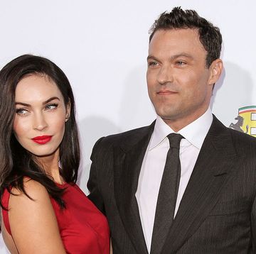 beverly hills, ca october 11 actors megan fox l and brian austin green r attend ferraris 60th anniversary in the usa gala at the wallis annenberg center for the performing arts on october 11, 2014 in beverly hills, california photo by paul archuletafilmmagic