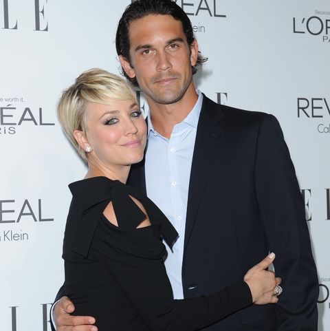 beverly hills, ca   october 20  actress kaley cuoco sweeting l and professional tennis player ryan sweeting arrive at the 21st annual elle women in hollywood awards at four seasons hotel los angeles at beverly hills on october 20, 2014 in beverly hills, california  photo by axellebauer griffinfilmmagic