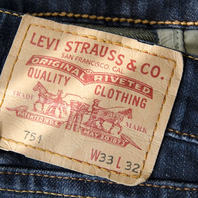 Denim, Jeans, Label, Pocket, Textile, Font, Trousers, 
