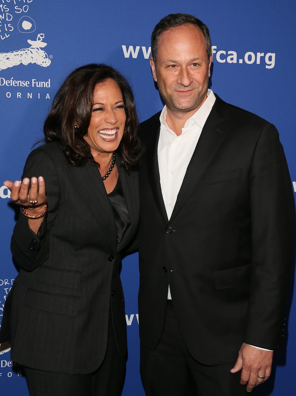 culver city, ca   december 04  kamala harris and douglas emhoff attend childrens defense fund   california hosts 24th annual beat the odds awards at book bindery on december 4, 2014 in culver city, california photo by jb lacroixwireimage