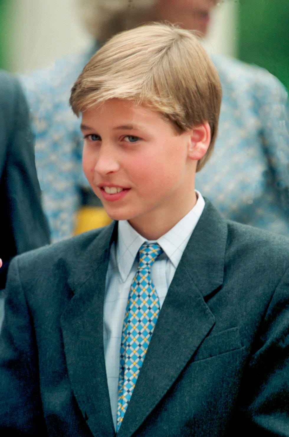 london, england august 4: prince william at clarence house to celebrate queen elizabeth, the queen mothers 94th birthday, on august 4, 1994 in london, england. (photo by julian parker/uk press via getty images)