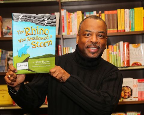 LeVar Burton Signs And Discusses His Book "The Rhino Who Swallowed A Storm"