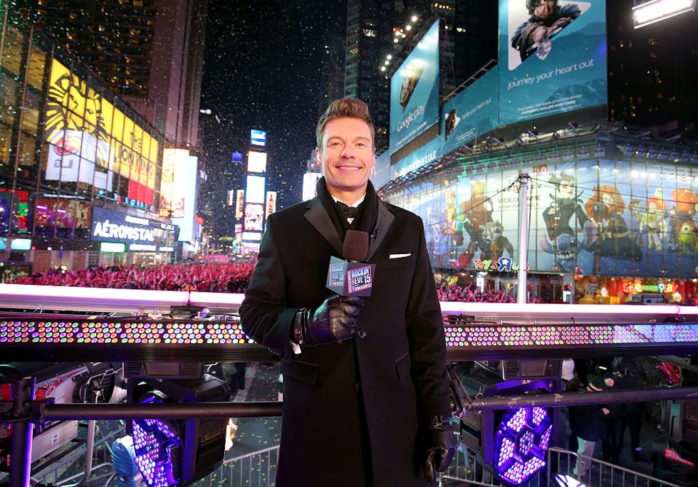 new york, ny december 31 ryan seacrest attends dick clarks new years rockin eve with ryan seacrest 2015 on december 31, 2014 in new york city photo by neilson barnarddcnyre2015getty images for dcp
