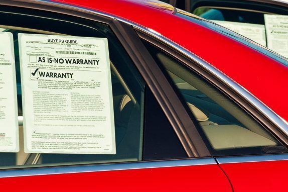 warranty on used car or truck