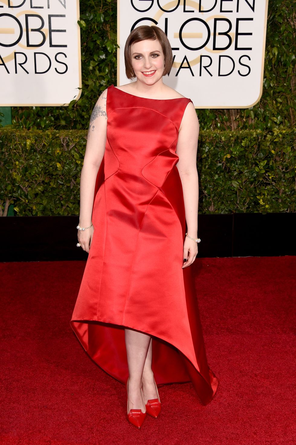 Lena Dunham at Golden Globes